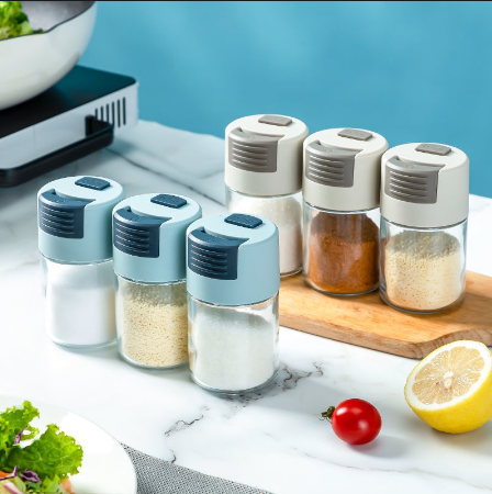 Measuring Seasoning Bottle Salt Pepper Shaker Set Kitchen Metering Spice Salt  Paprika Pepper Cumin Powder Sugar