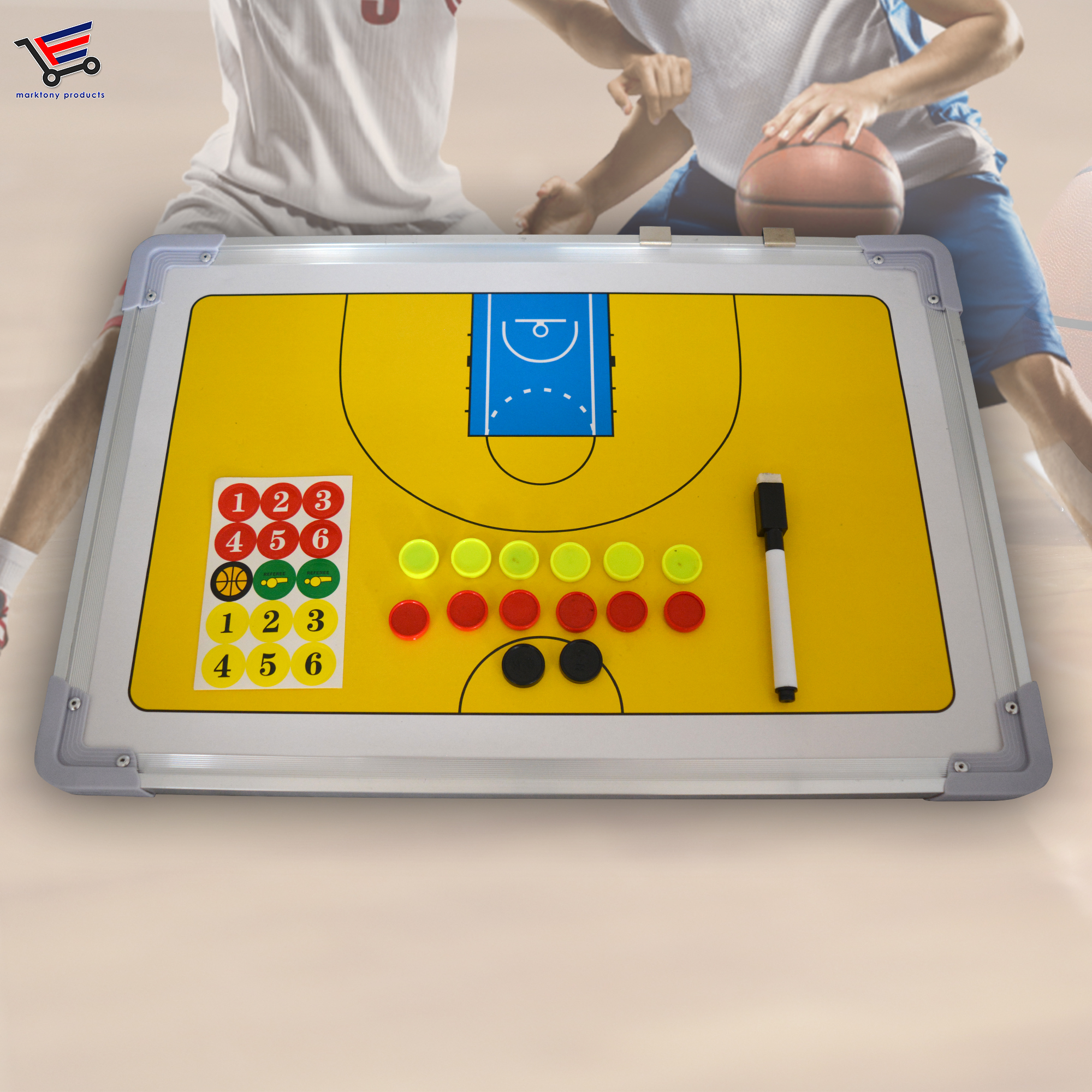 Fullcourt & Halfcourt Double Side Basketball Coaching Board Lazada PH