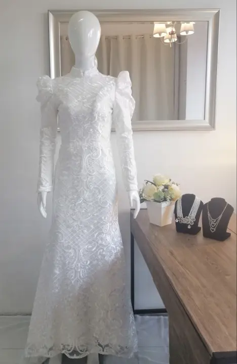 Long sleeve filipiniana Clearance