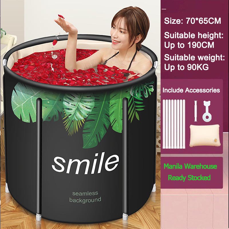 Y4Y Bathroom Portable Folding Bathtub Bath Bucket Hot water Bath Tub