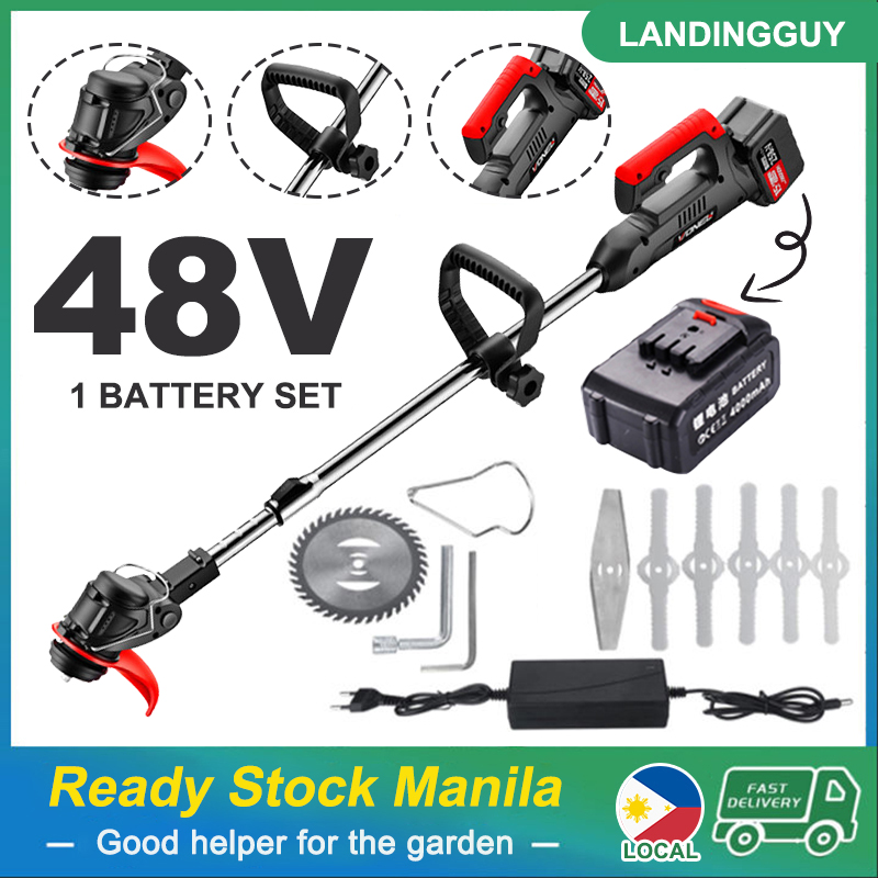 Cordless Lawn Mower Rechargeable Electric Grass Cutter with Lithium