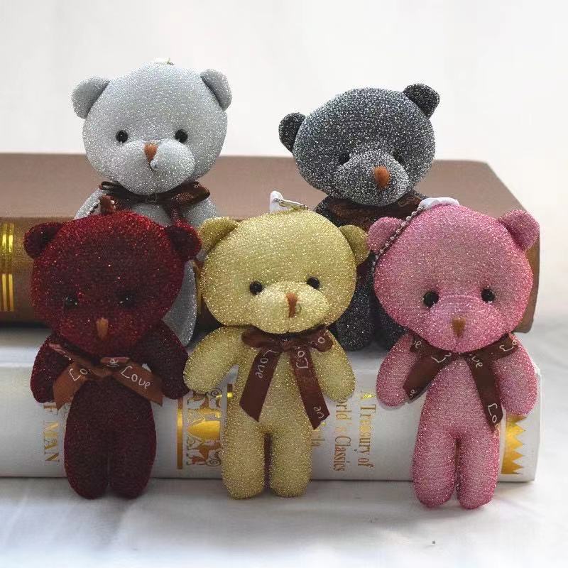 6 Small Mini Teddy Bear Stuffed Animal 