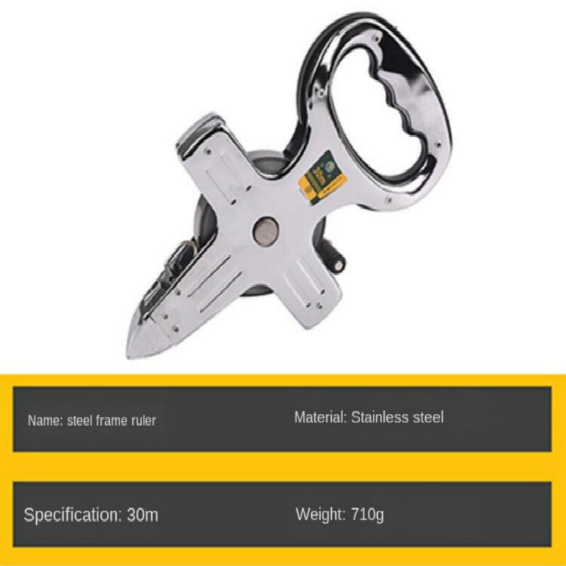 Portable metric 30M 50M 100M Thickening Open Reel Steel Tape Measure with  shelf for Woodworking Construction ABS Measuring tool