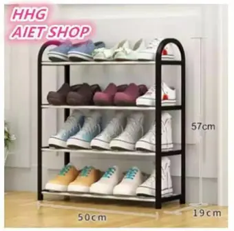 Hhg 4 Tier Shoe Rack Organizer Black Lazada Ph