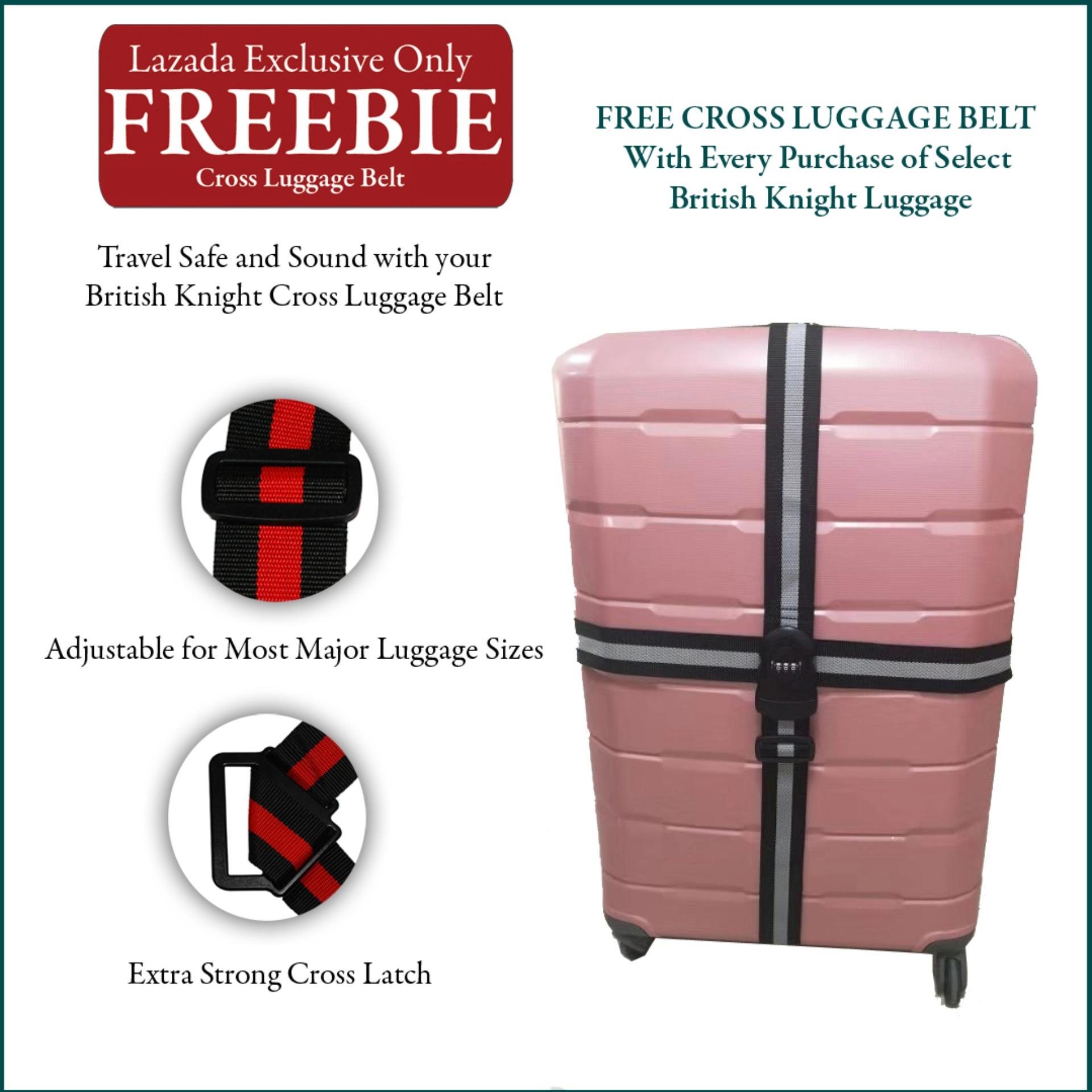 British Knight BLF202ZT Rose Gold Large (28 Inch) Luggage with TSA Lock, AntiTheft Zipper (FREE