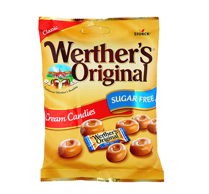 Werther's Original Soft Chocolate Caramel 100G/ Cream Candies Sugar