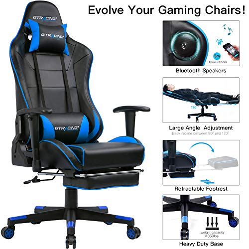 Gtracing Gaming Chair With Footrest And Bluetooth Speakers Review
