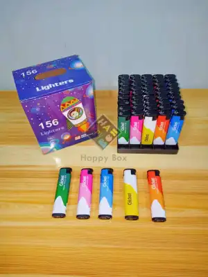 Cricket Assorted Color Lighters HAPPY BOX