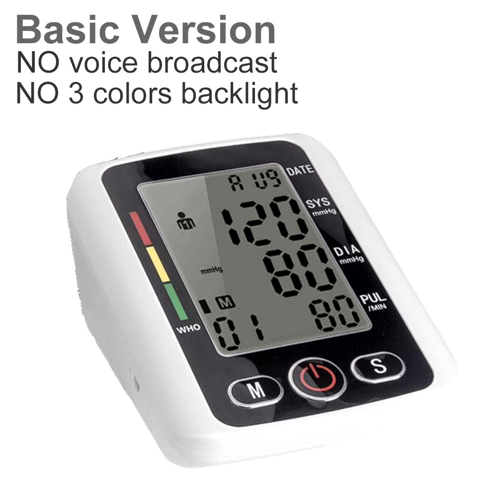 Portable Digital Upper Arm Blood Pressure Monitor BP measurement tool