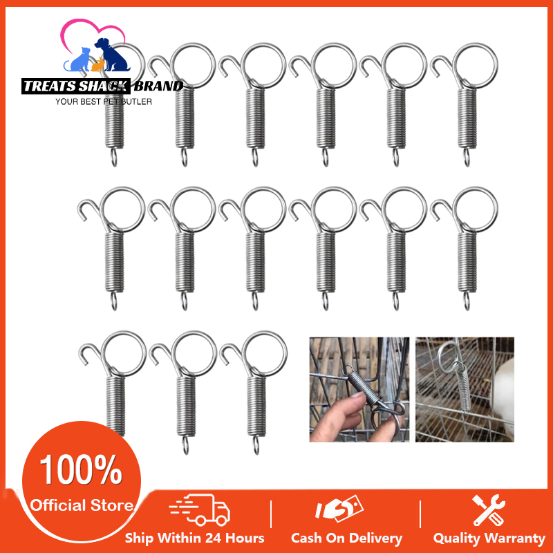 10Pcs Spring Lock for Rabbit Cage Multipurpose Pet Cage Door Lock