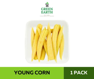 GREEN EARTH FRESH YOUNG CORN - 1 Pack (Approx. 6-8pcs)