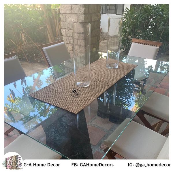 Abaca Table Runner 4 seater table runner natural Philippine Made