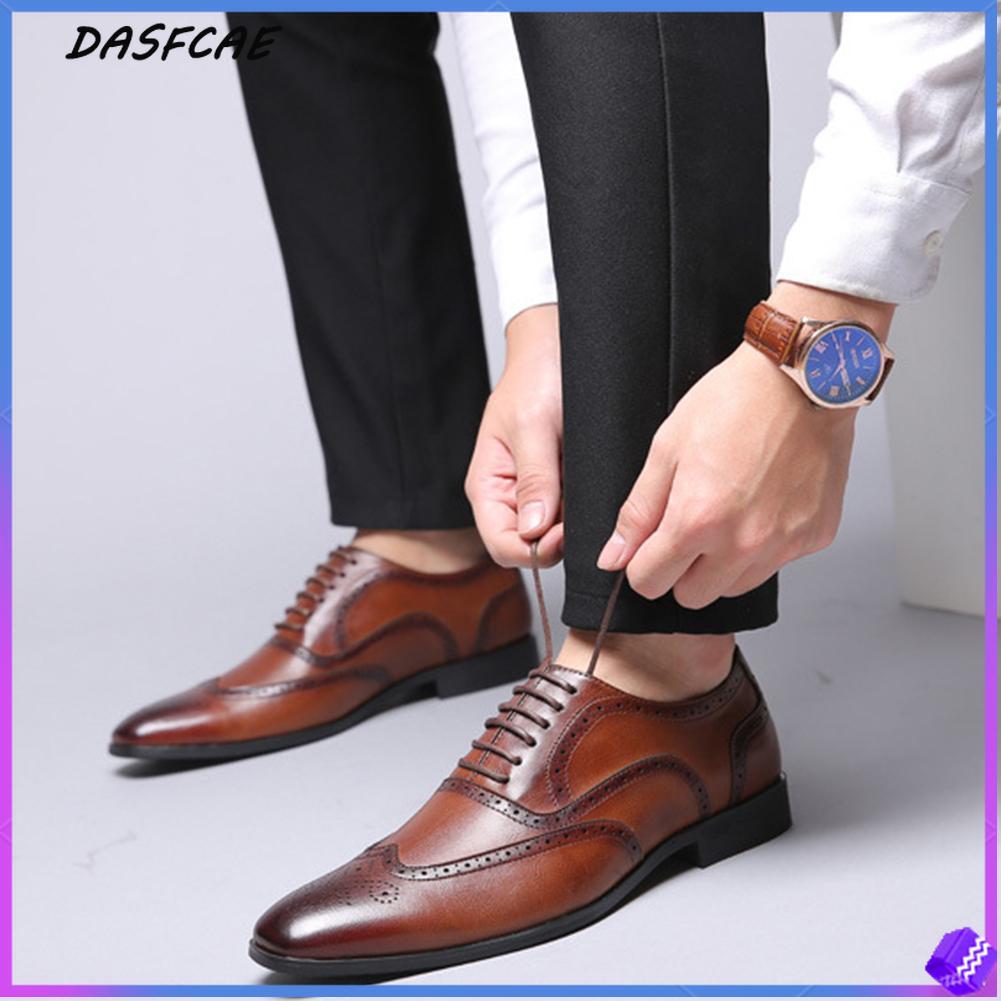 Formal Shoes For Men Genuine Leather Classic Business Casual Driving ...