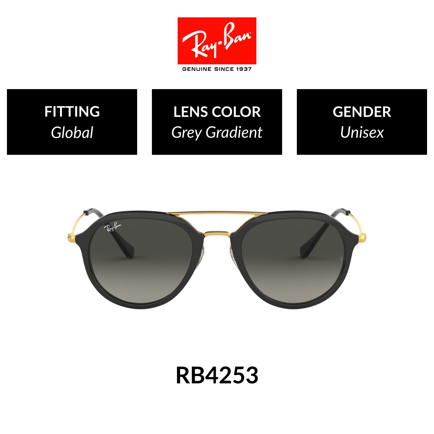 Ray-Ban - RB4253 601/71 - Sunglasses | Lazada PH