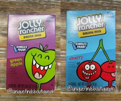 Jolly Rancher Zero Sugar Drink Mix | green apple cherry | sugar free juice | Diabetic Keto low carb