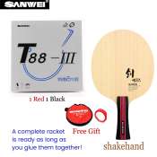 SANWEI T88 III Table Tennis Rubber & C/New Century/M8 Blade Set