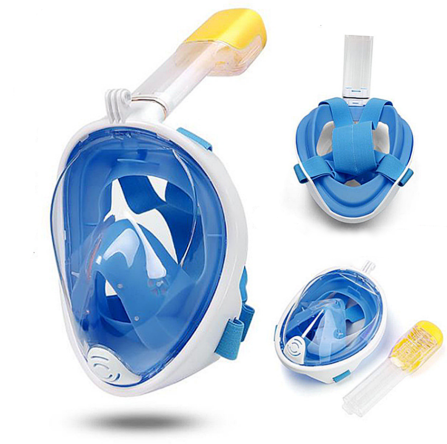 Full Face Snorkeling Set Anti Leak Easy Breathing Diving Mask ...