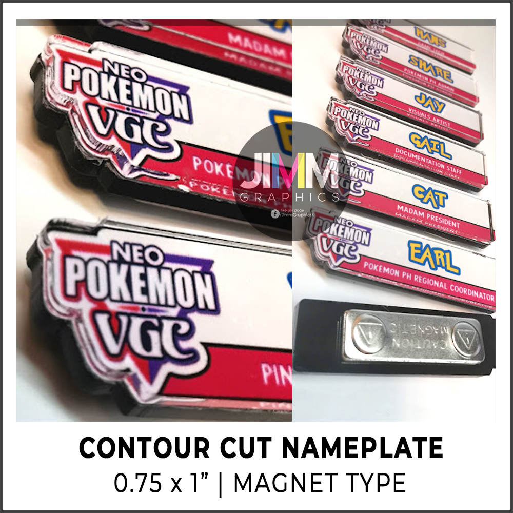 Contour Cut Acrylic Name Plate PIN/Magnetic Customized | Lazada PH
