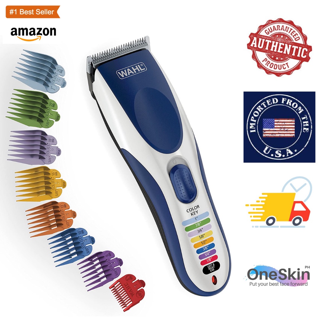 wahl color pro men's haircut kit with color coded