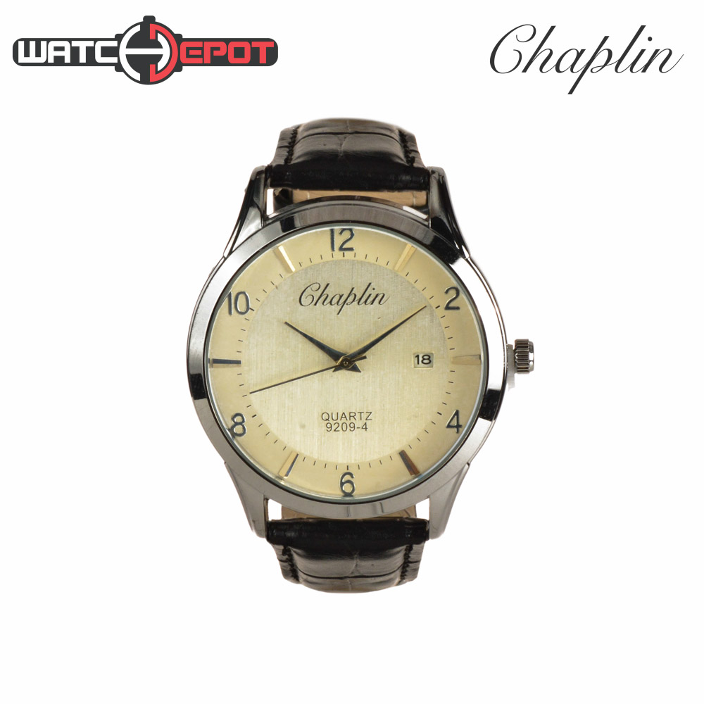 Chaplin Leather Watch 8347L-A for Ladies (Black Strap, White Dial, Rose  Gold Plated Case) | Shopee Philippines