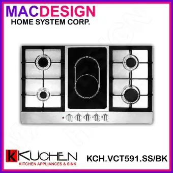 Kuchen Ceramic Gas Cooktop Kch Vct591 Ss Bk Lazada Ph