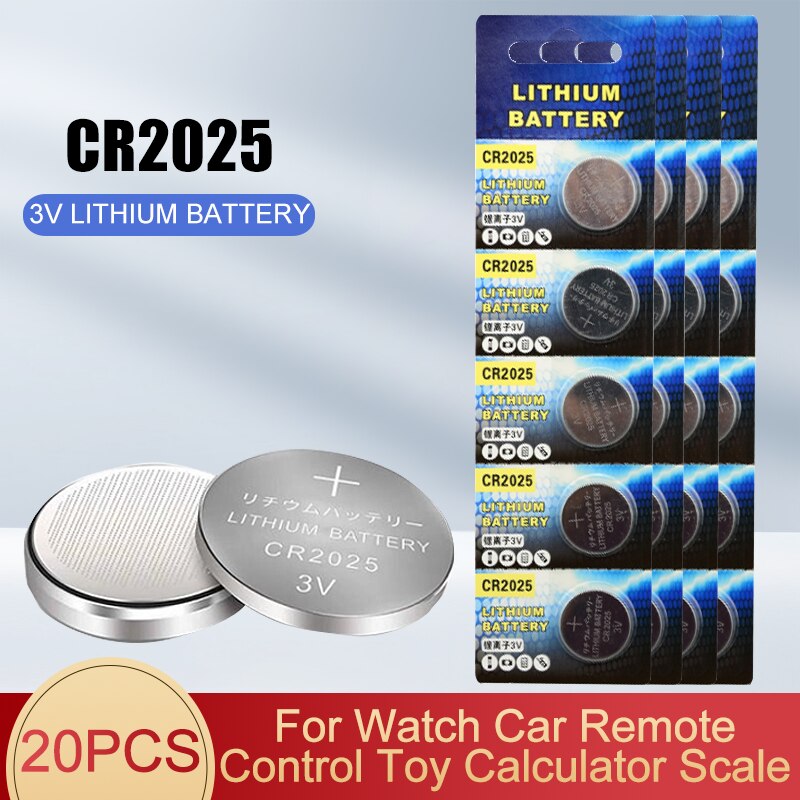 CR2025 CR 2025 3V Lithium Batteries For Car Remote Control Watch Toy ...