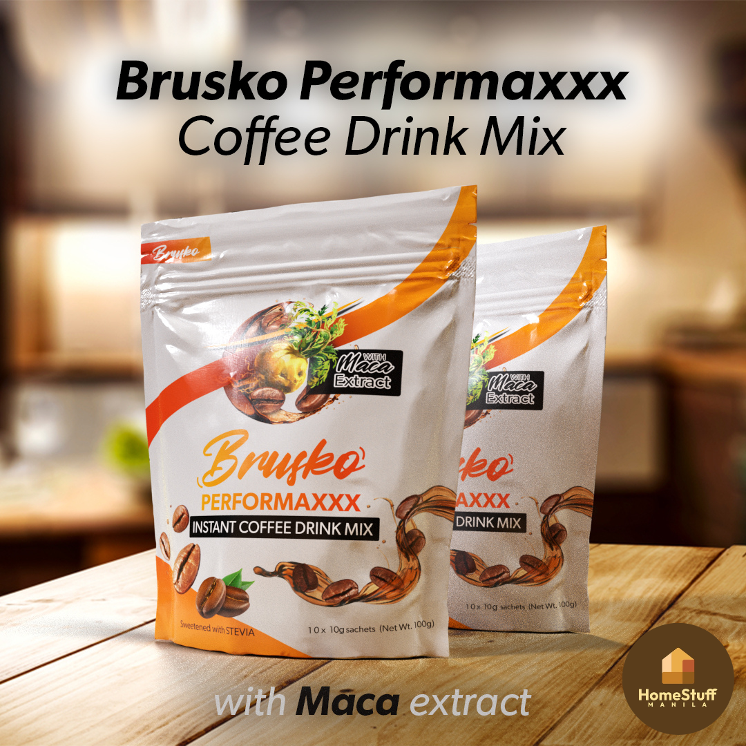 Original Brusko Performaxxx Coffee Drink Mix Maca Boost Coffee Energy