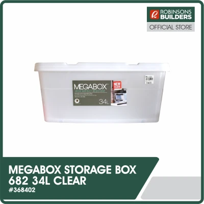 MEGABOX STORAGE BOX 682 34L CLEAR