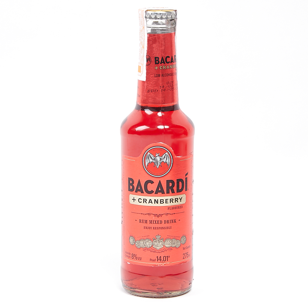 Bacardi + Cranberry Rum Mixed Drink 275mL (A Natural Mixer) | Lazada PH