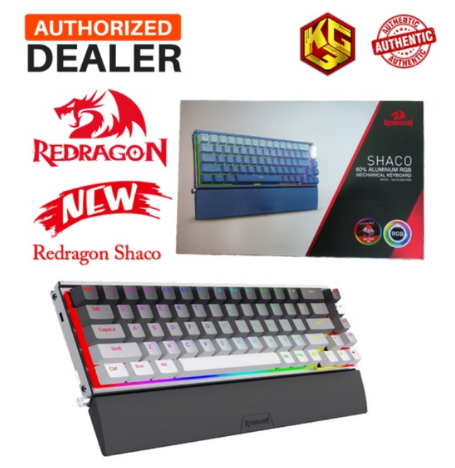 Redragon Shaco 60% Aluminum RGB Mechanical Keyboard With Tablet ...