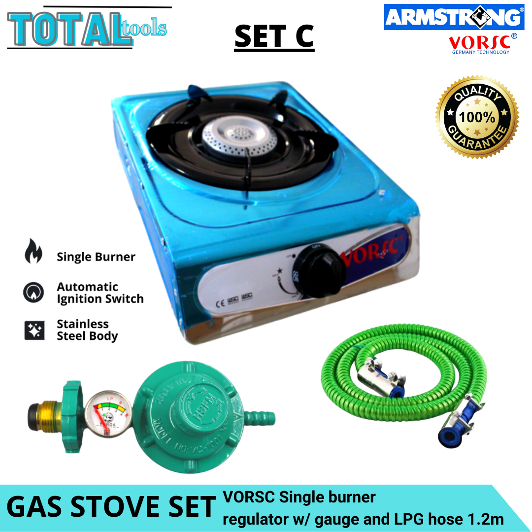 Total Tools Hardware HEAVY DUTY GAS STOVE SET ARMSTRONG AND VORSC