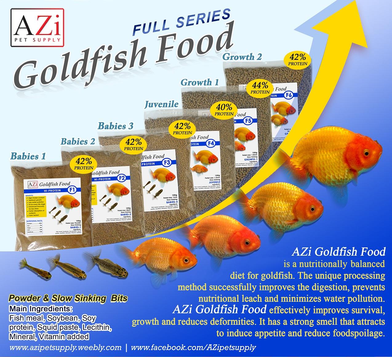 AZi Goldfish Food (High Protein) Growth1 100g Lazada PH