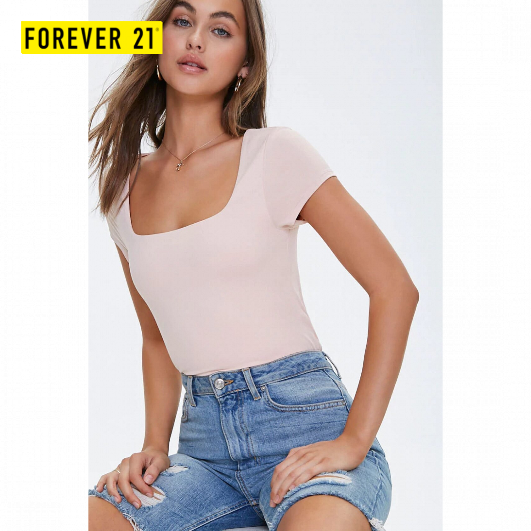 forever 21 square neck