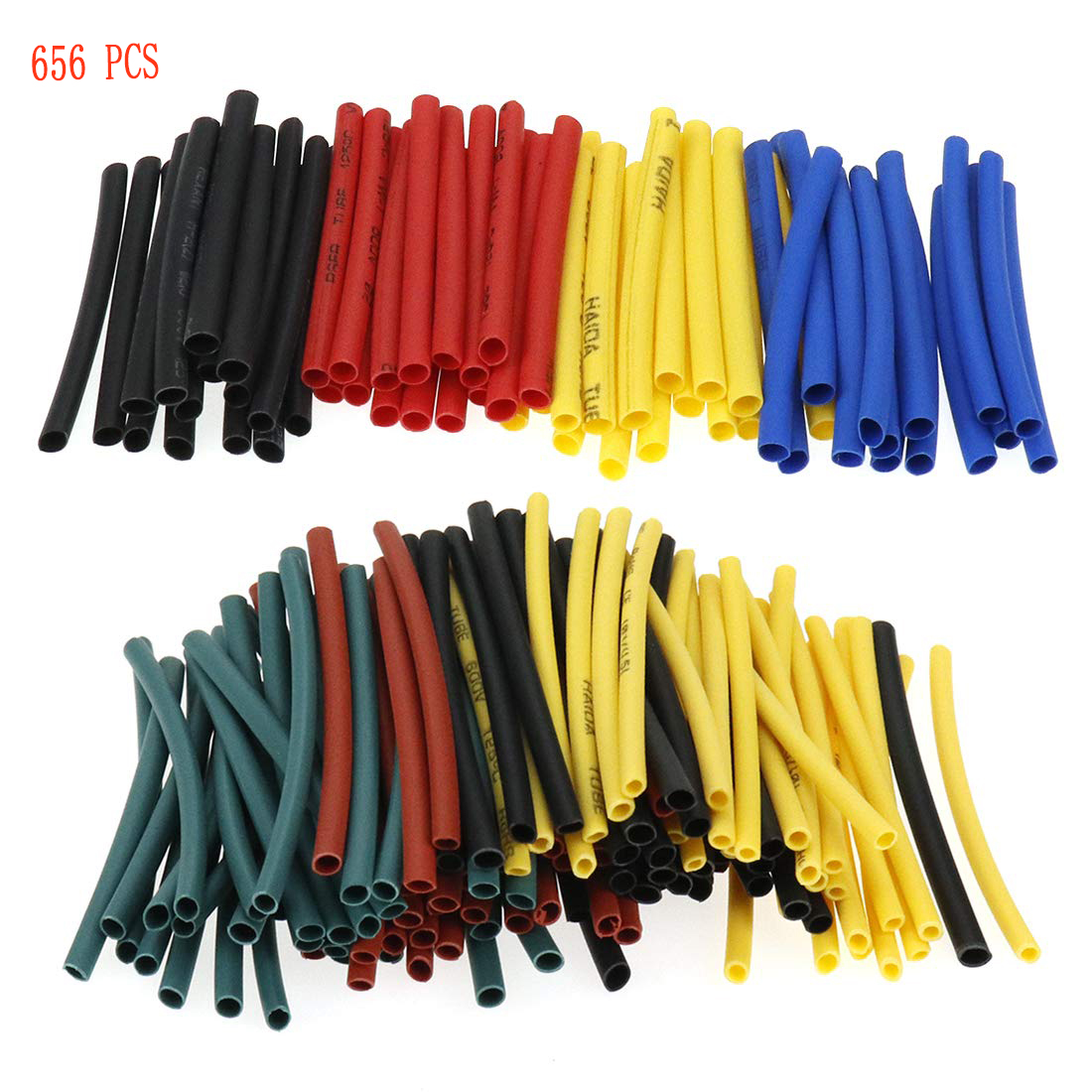 328 Pcs 2:1 Heat Shrink Tubing Tube Sleeving Wrap Cable Wire 5 Color 9 Size 