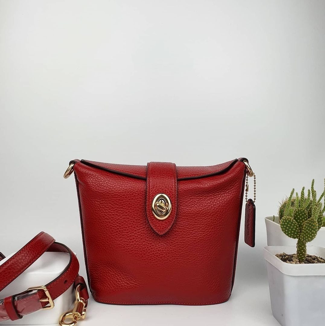 Authentic Coach Addie Women's Crossbody Bag C2814 Red Lazada PH