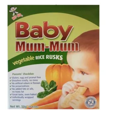Baby Mum Mum Rice Biscuits 24 Rusks Vegetable
