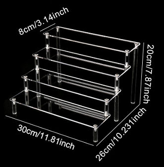 Display Stand Acrylic Stand Toy Storage Figure Display Rack Shelf Rack ...