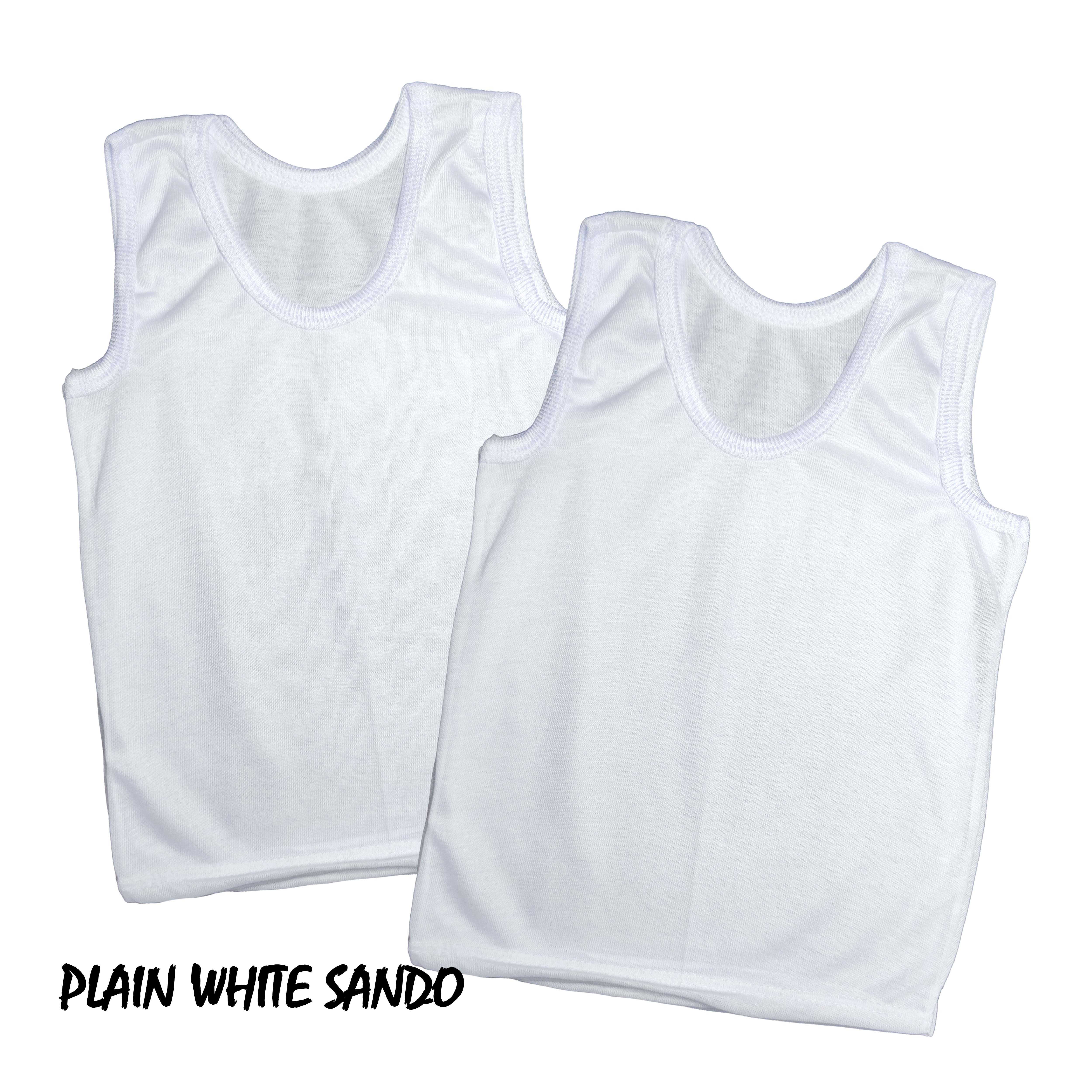 Plain White Sando for Kids, Babies & Kids, Babies & Kids Fashion
