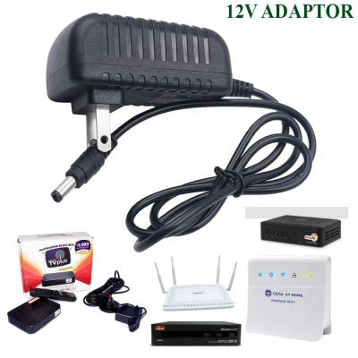 12V AC/DC ADAPTER MULTIFUNCTIONAL CHARGER FOR TV PLUS / GLOBE ROUTER / PLDT ROUTER / CIGNAL BOX / SATELITE BOX