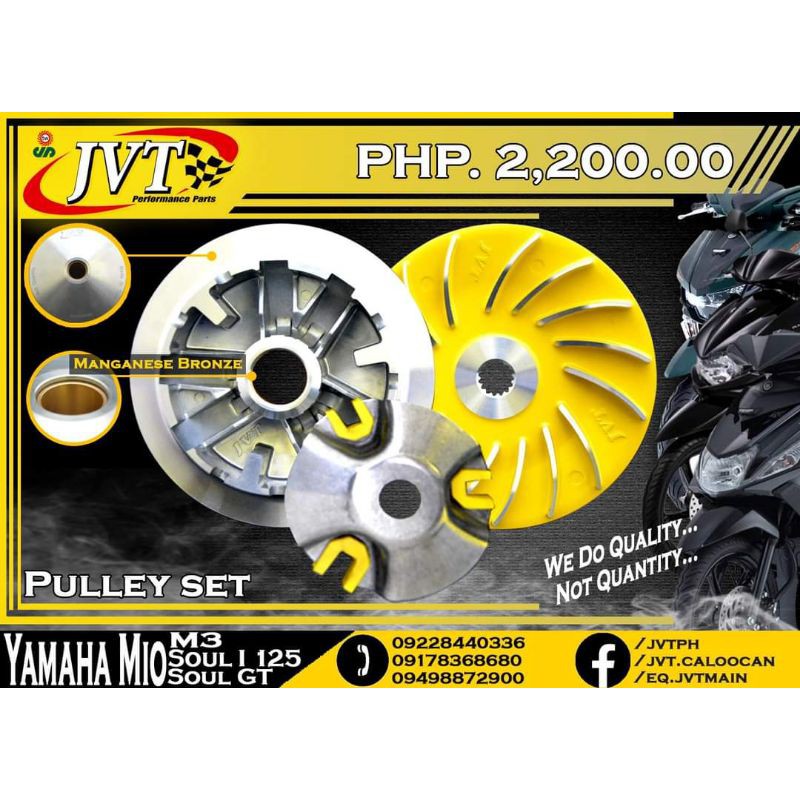 【factory outlet】 JVT pulley set Mio i 125 Msi 125 Lazada PH
