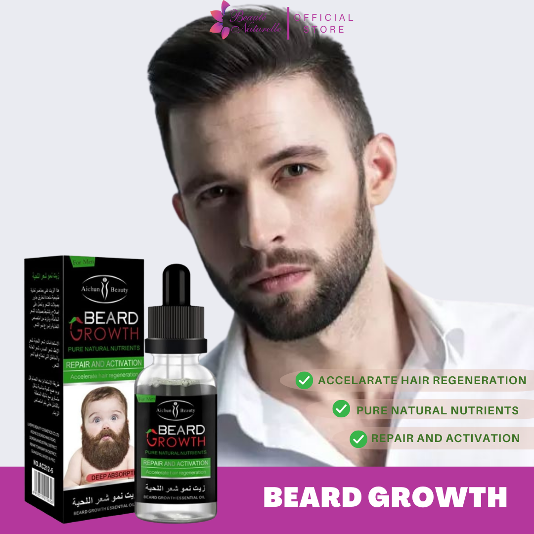 Natural Organic Beard Hair Growth Essential Oil For Men Original And Effective Beard Growth 4041