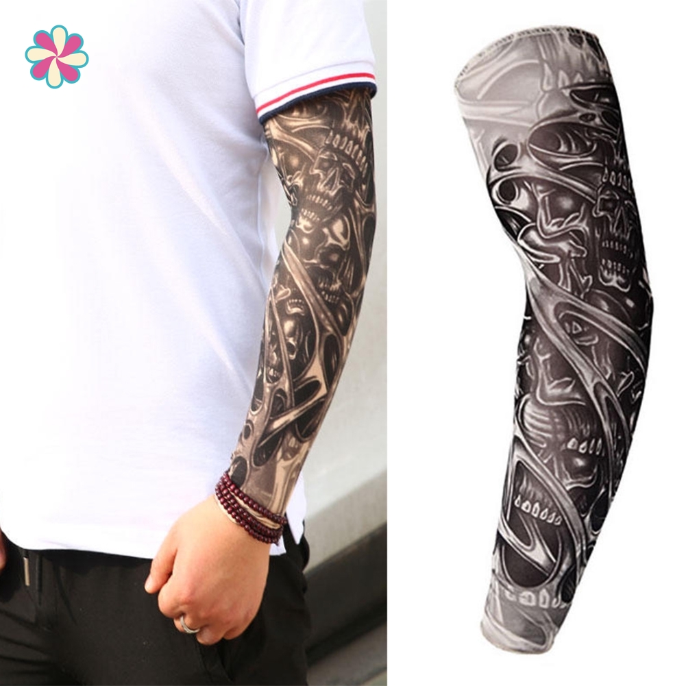 High Quality Fake Temporary Tattoo Arm Sleeves Unisex Temporary Fake Slip On Tattoo Arm Sleeves Kit Qiaon Lazada Ph