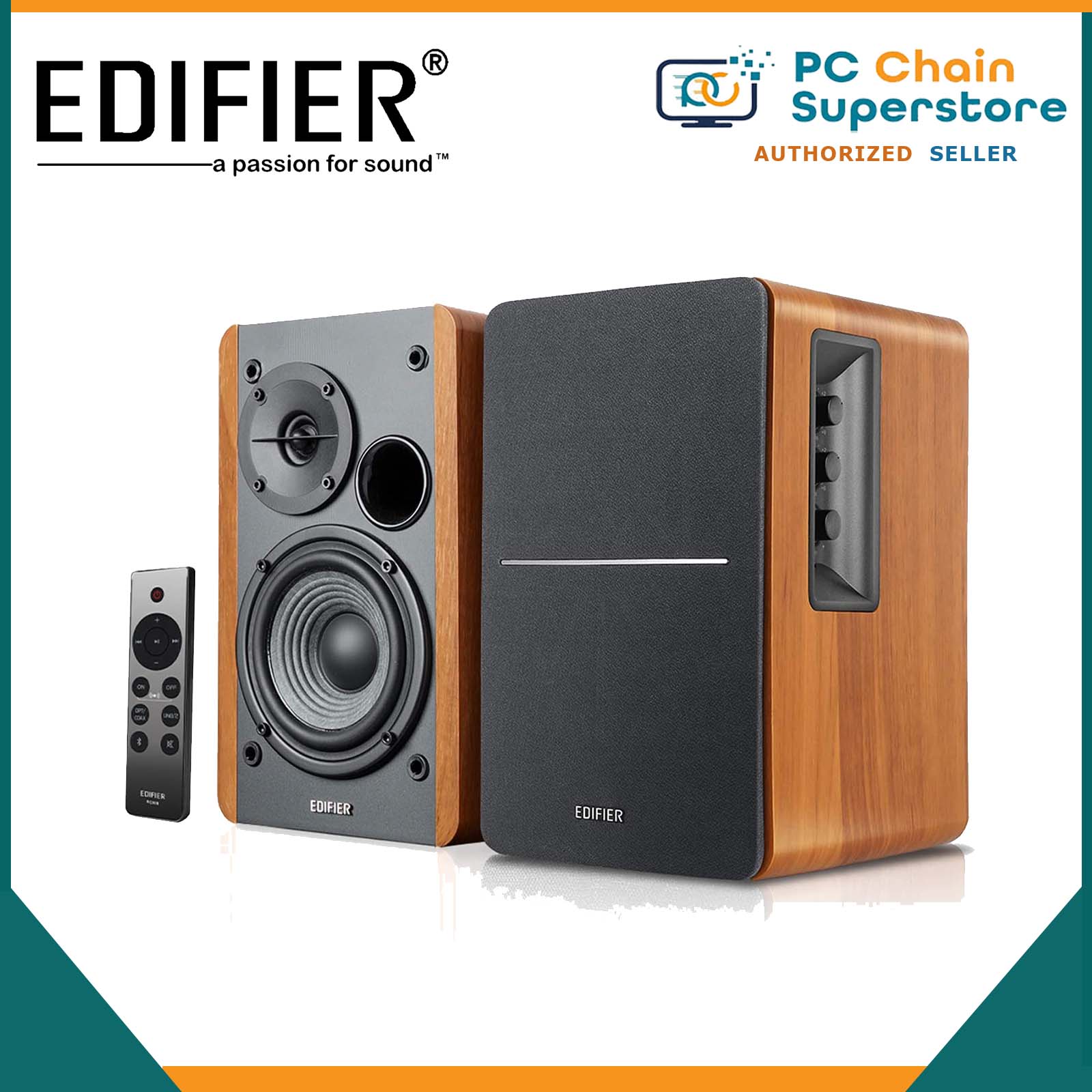 Edifier R1280DBS Powered Bluetooth BookShelf Speaker Bluetooth 5.0