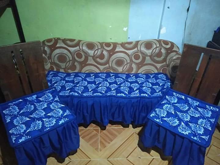 Sofa cover set with lace 3in1 | Lazada PH
