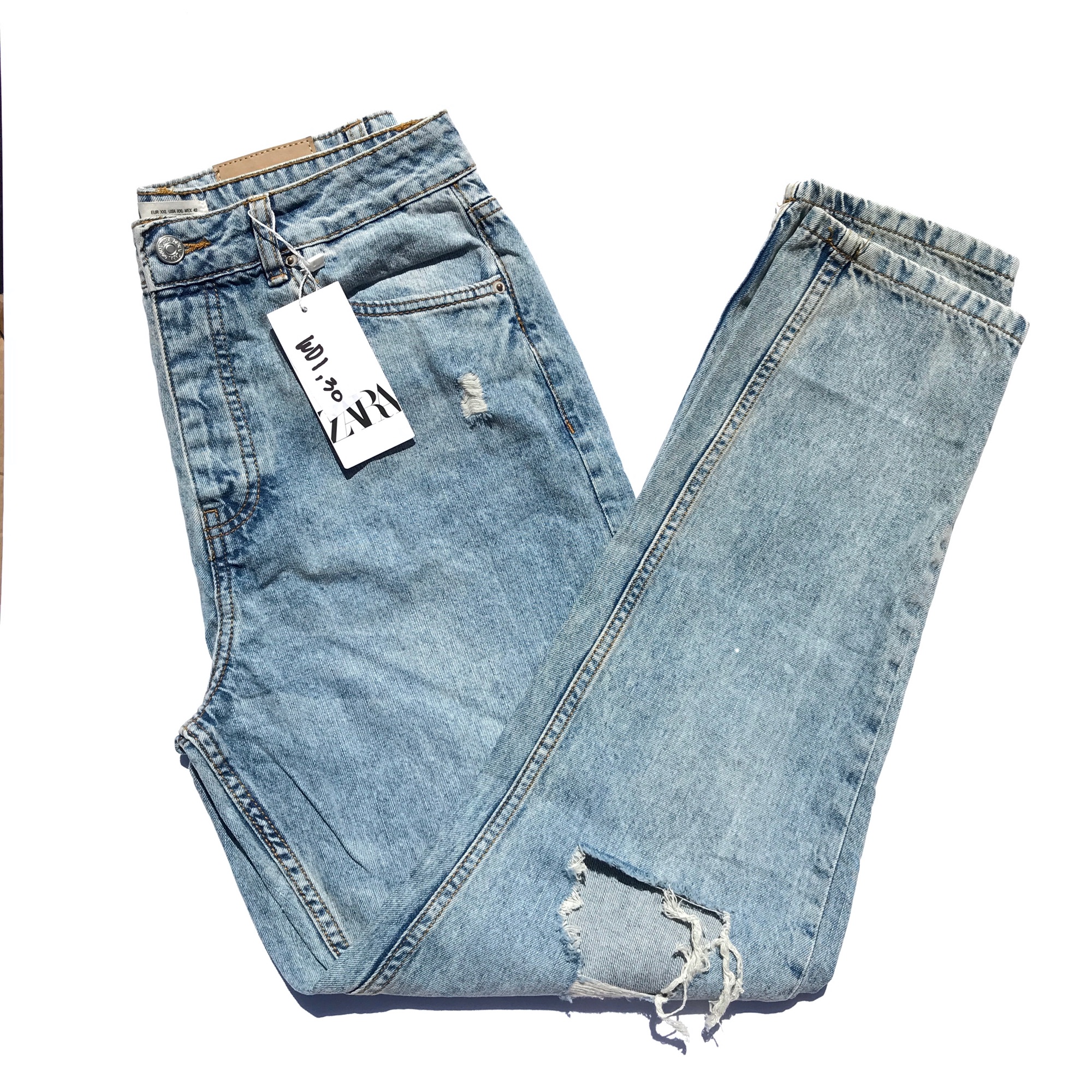 zara size 30 jeans