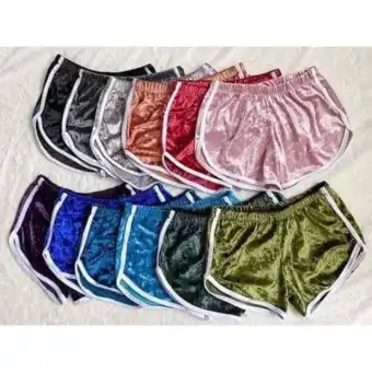 cheap velvet shorts