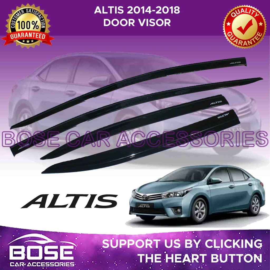 Car Window Rain Visor for Toyota Corolla Altis Cross 2003 2021