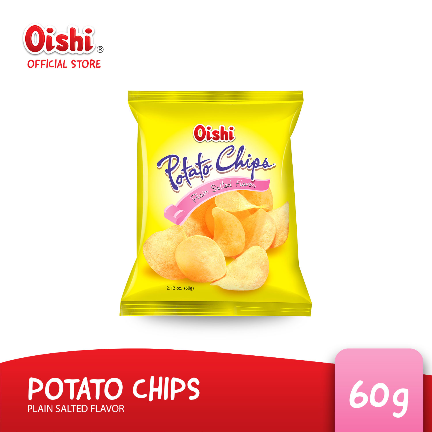 Oishi Potato Chips Plain Salted 60g Lazada PH