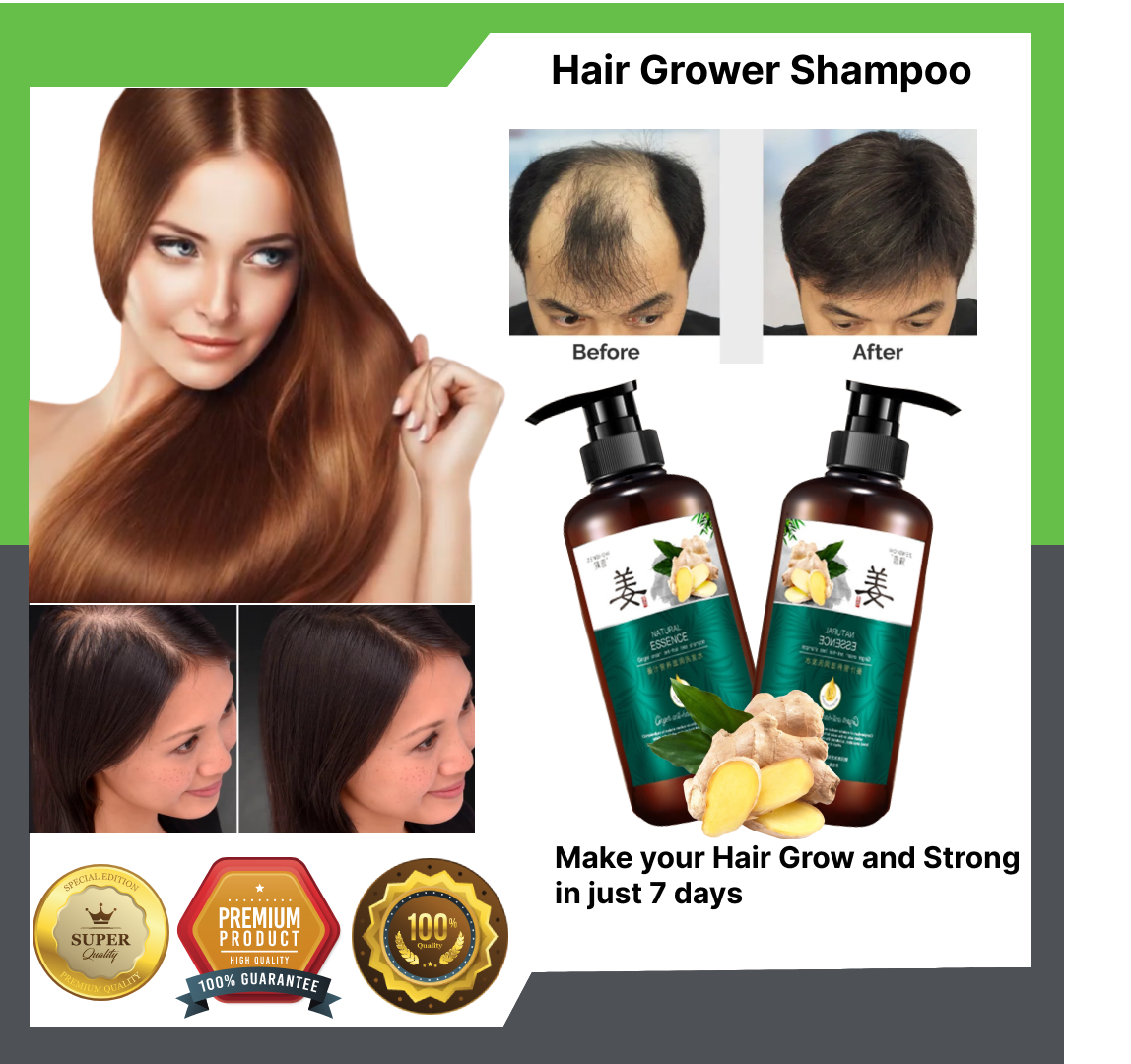 100 Original Organic Hair Growth Serum Ginger Hair Treatment Essence Anti Hair Loss Spray 6310