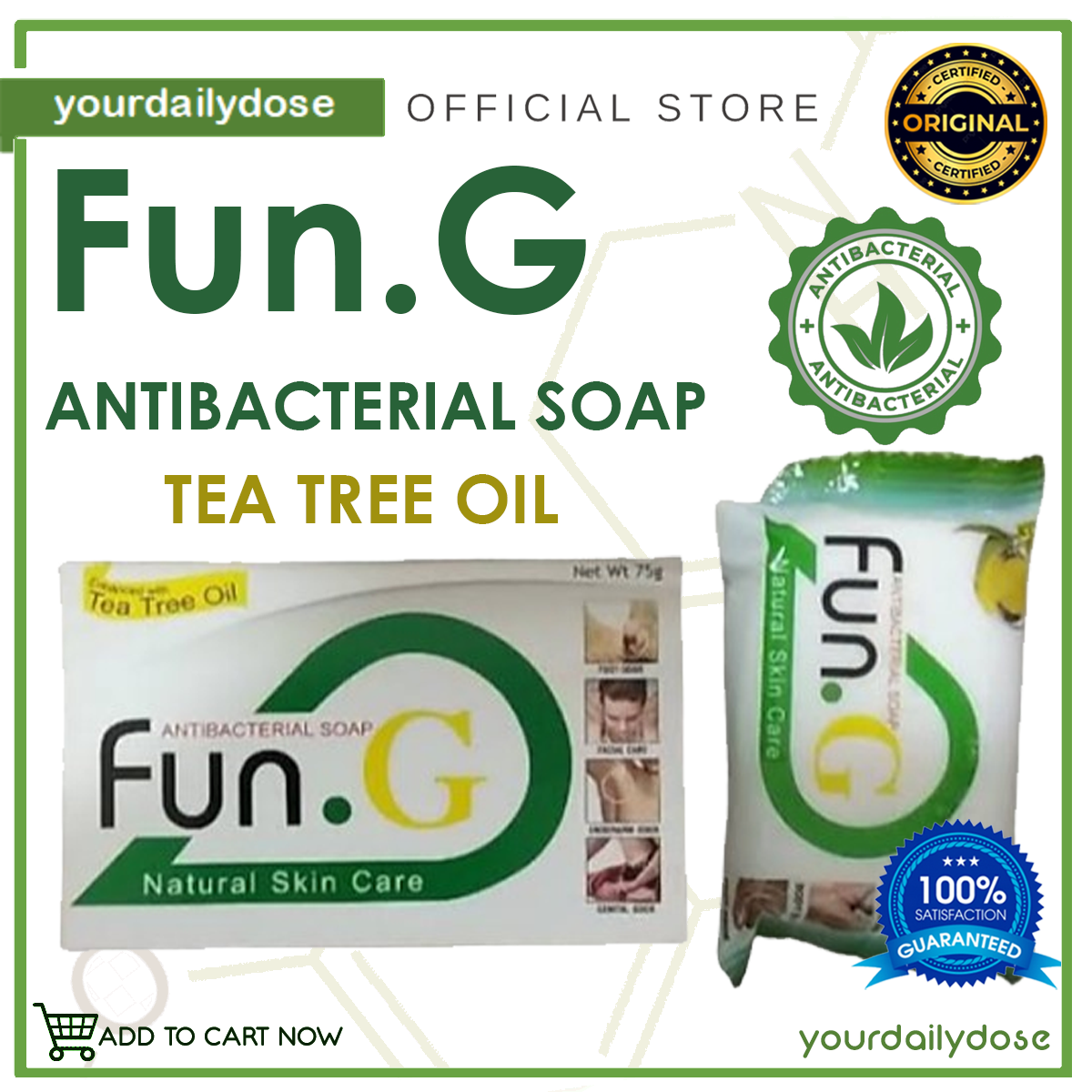 FUN G SOAP 75G 40G Antibacterial soap Lazada PH